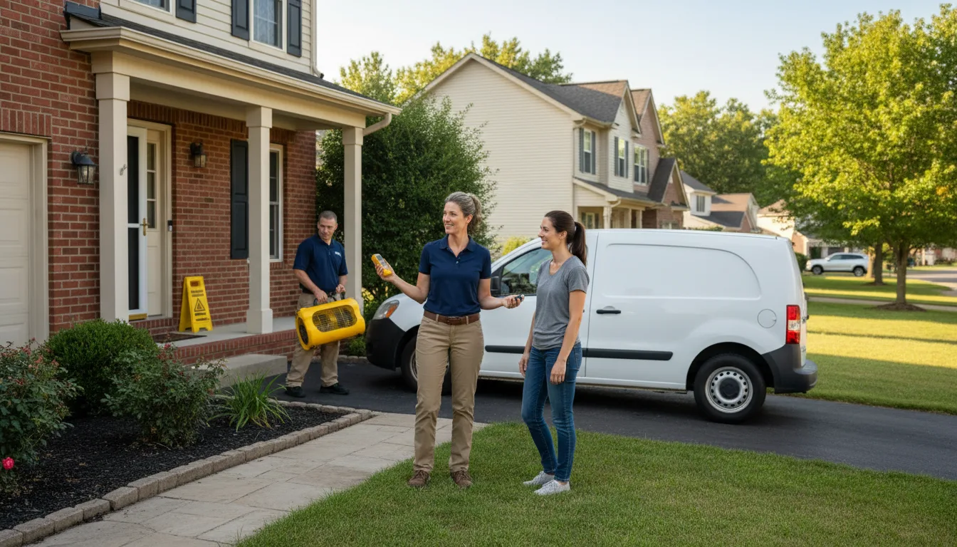 Residential water damage restoration in Kutztown, PA